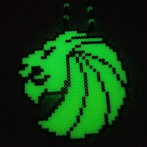 Seven lions kandi perler necklace 7 rave EDC PLUR